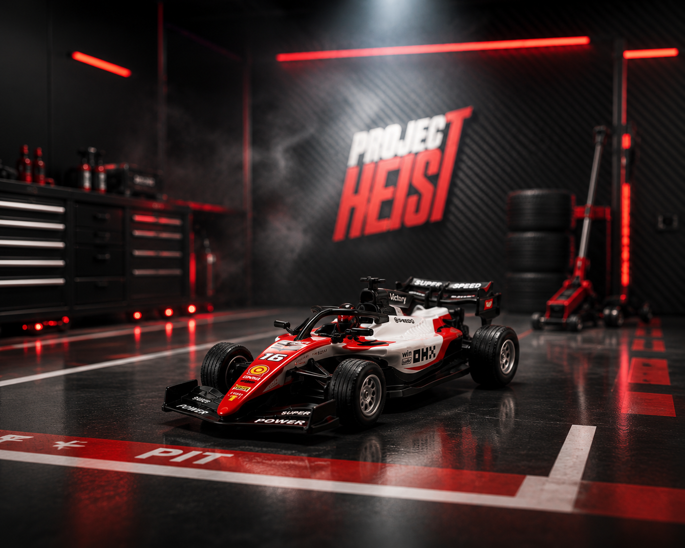 Mini Formula-Style RC Racing Car