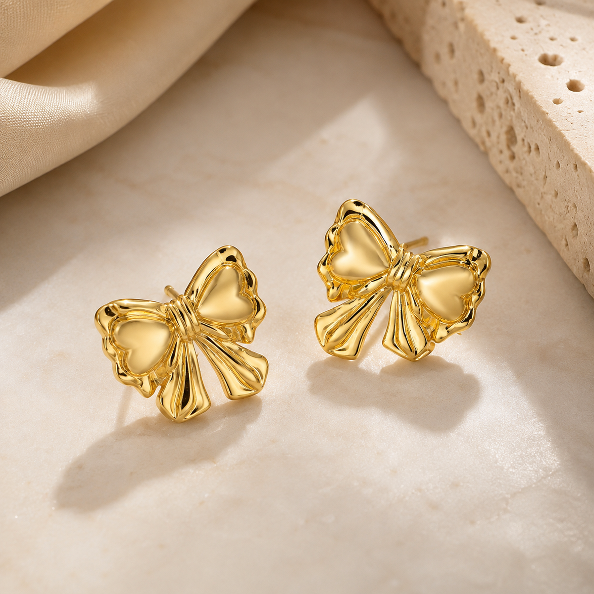 Ribbon Statement Earrings