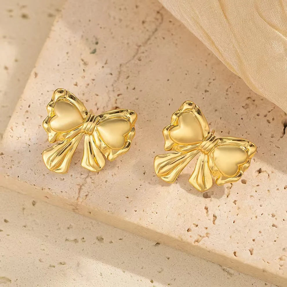 Ribbon Statement Earrings