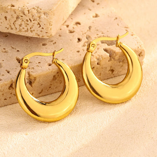 Luna Sculpted Hoop Earrings